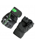Перчатки для ММА Boybo B-series, черно-зеленые р.M Чёрный-фото 6 additional image